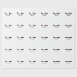 Liebe und dank lila orangefarbener Ehedatum Geschenkpapier