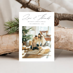 Liebe und Dank   Modernes Foto Weihnachten