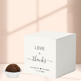Liebe und Dankbarkeit Cream Hochzeit Geschenkschachtel