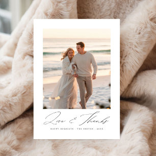 Liebe und Danke Beach Foto Weihnachten Doppelseiti