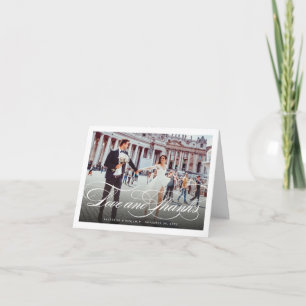 Liebe und danke Foto Hochzeit Dankeschön