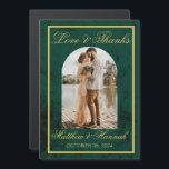 Liebe und danke Foto Wedding Vielen Dank Magnetkarte<br><div class="desc">Liebe und danke Foto Hochzeit danke Ihnen Lieblings Magnet. Liebe und Dank Arch Hochzeit Magnetkarte ... Vielen Dank an Ihre Hochzeitsgäste im Stil mit diesem eleganten, individuellen Foto dank Magnetkarte. Diese Vorlage für die Typografie zeigt Ihr Bild. Eine alternative Möglichkeit, Dankkarten zu geben, indem Sie diese skurrile Liebe und dank...</div>