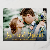 Liebe und danke Niedlichen Hochzeit Danke Foto