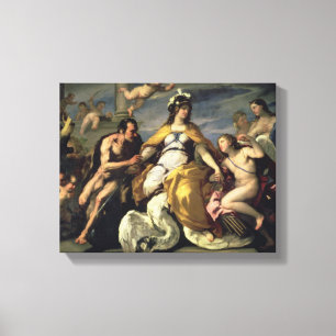 Liebe und das Gesichtsentwaffnungsurteil Leinwanddruck