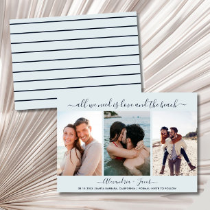 Liebe und der Strand 3 Foto Hochzeit Save the Date