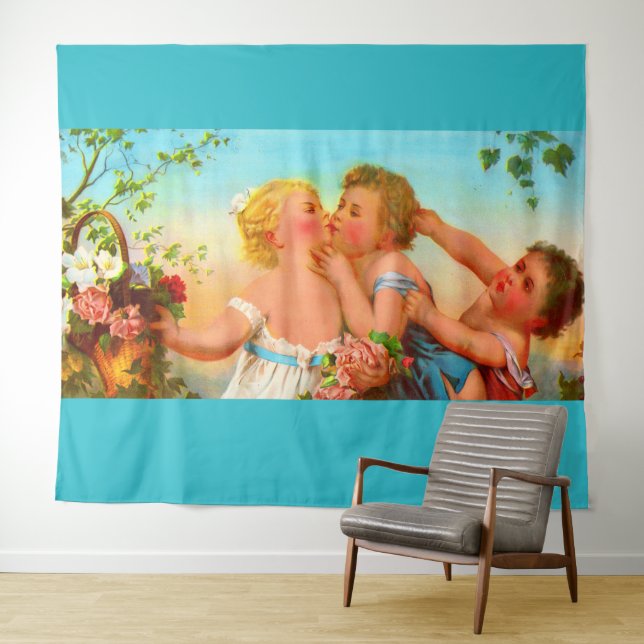 Liebe und Eifersucht Wandteppich (Beispiel (Horizontal))