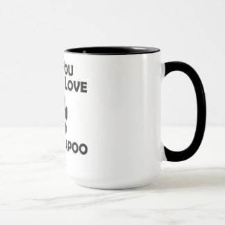 Liebe und ein Cockapoo Tasse