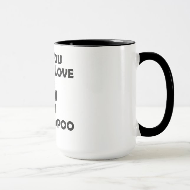 Liebe und ein Cockapoo Tasse (Rechts)