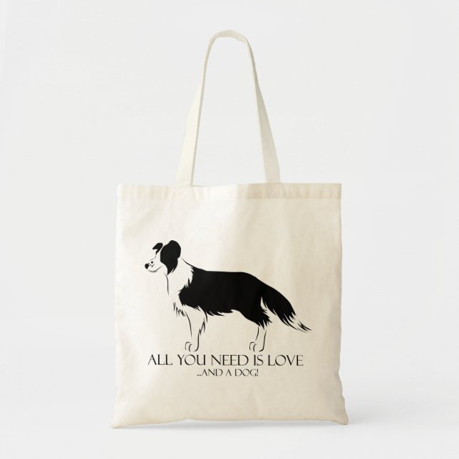 Liebe und ein Hund Tragetasche (Vorne)