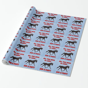 Liebe und ein Pony Geschenkpapier