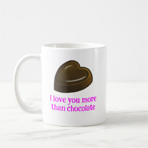 Liebe und ein Schokoladenherz Kaffeetasse