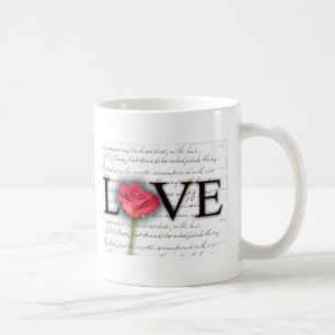 Liebe und eine Rose Tasse
