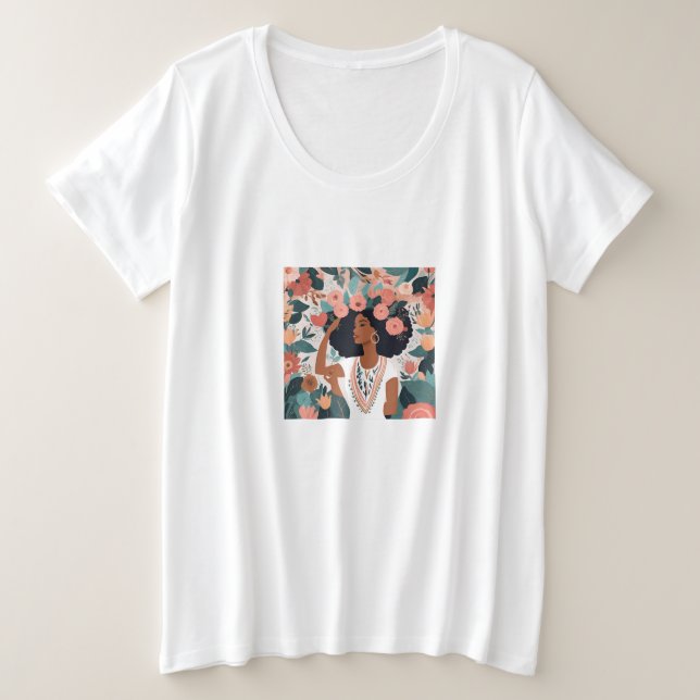 Liebe und Ermächtigung Große Größe T-Shirt (Design vorne)