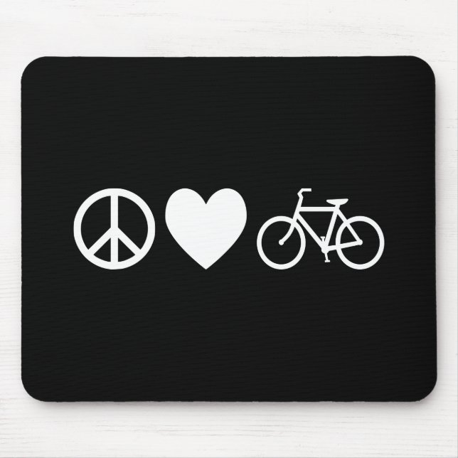 Liebe und Fahrräder Mousepad (Vorne)