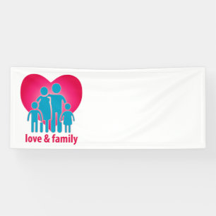 Liebe und Familie Banner