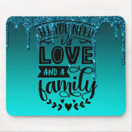 Liebe und Familienangebot Mousepad