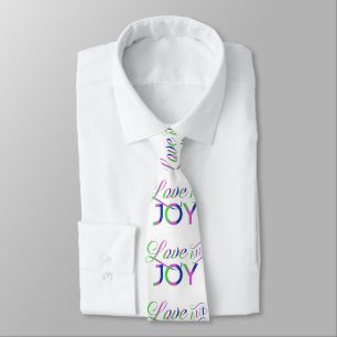 Liebe und Freude farbenfrohe Neck Tie Krawatte