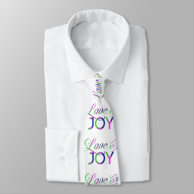 Liebe und Freude farbenfrohe Neck Tie Krawatte (Gebunden)