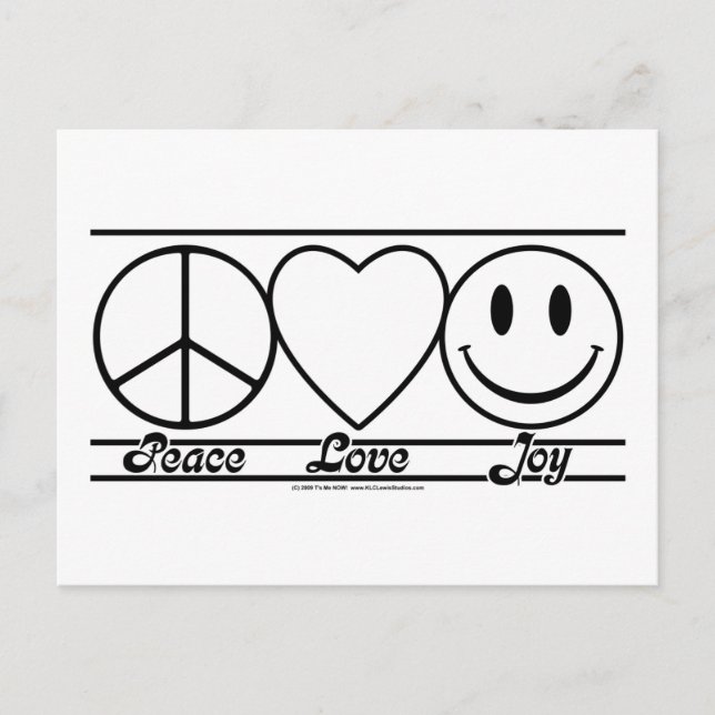 Liebe und Freude Postkarte (Vorderseite)