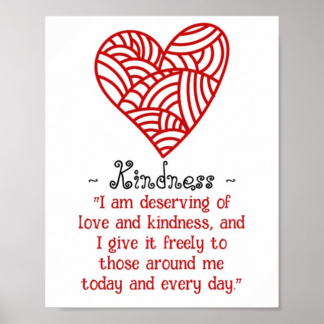 Liebe und Freundlichkeit Poster (Vorne)