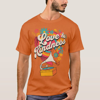Liebe und Freundlichkeit Retro-Musikfamilie T-Shirt