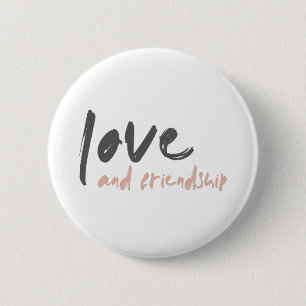 Liebe und Freundschaft   Modern Forever Friend Bes Button