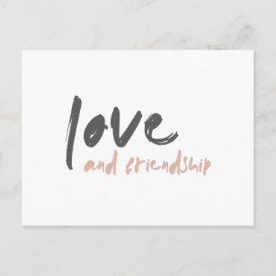 Liebe und Freundschaft   Modern Forever Friend Bes Postkarte