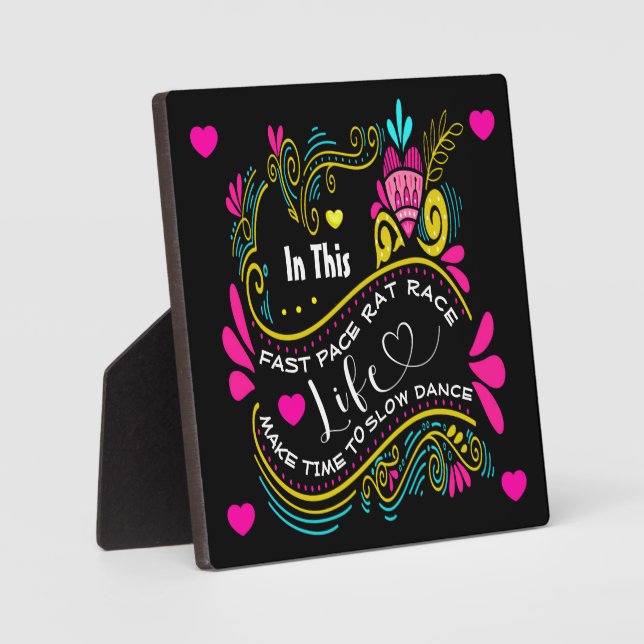 Liebe und Freundschaftsgeschenk Fotoplatte (Vorderseite)