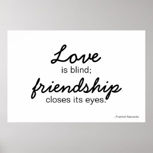 Liebe- und Freundschaftsposter Poster
