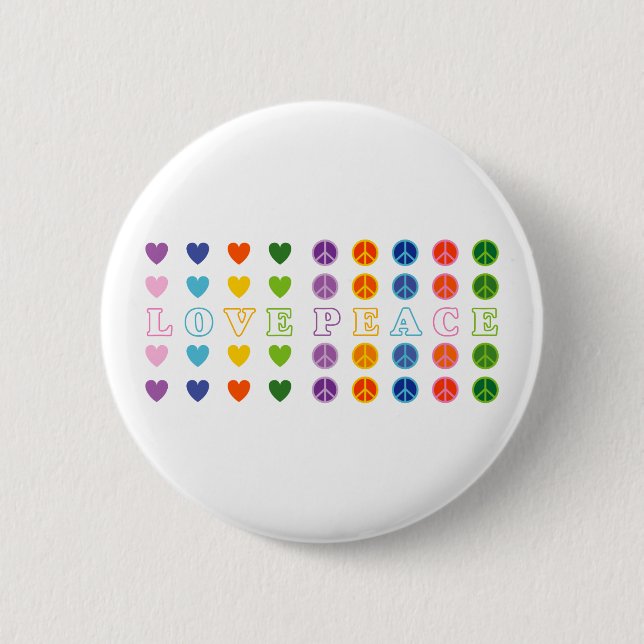 Liebe und Frieden (02) Button (Vorderseite)