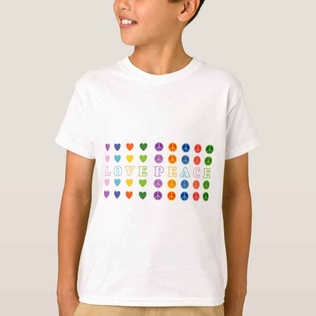 Liebe und Frieden (02) T-Shirt (Vorderseite)