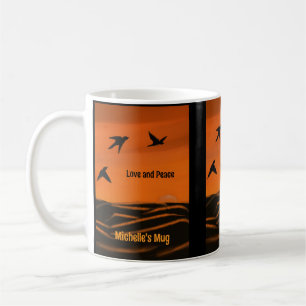 Liebe und Frieden Klassische Tasse, 11 oz Kaffeetasse