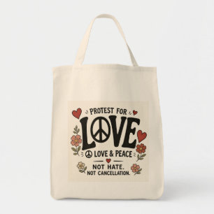 Liebe und Frieden Tragetasche