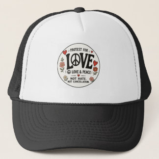 Liebe und Frieden Truckerkappe