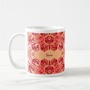 Liebe und Frieden Tulpen-Tasse Kaffeetasse