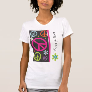 Liebe und Friedenszeichen-T - Shirt