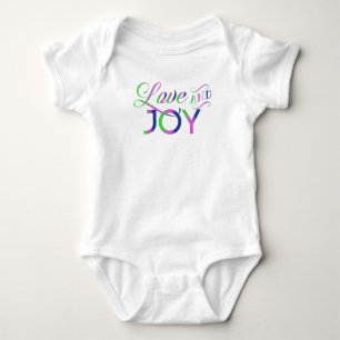 Liebe und fröhlicher Baby Bodysuit Baby Strampler