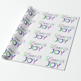 Liebe und fröhliches Papier Geschenkpapier