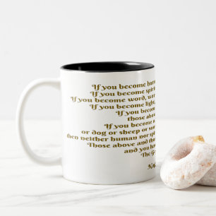 Liebe und Geist Zweifarbige Tasse