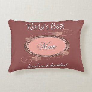 Liebe und gepflegte Mama Vintag Dekokissen