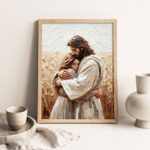 Liebe und Glaube, Christliche Wandkunst, Jesus uma Poster