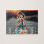 Liebe und Glitzern Foto Puzzle<br><div class="desc">Schönes personalisiertes Foto-Design.</div>