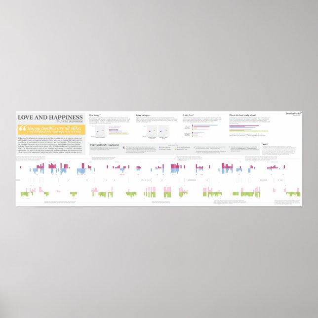 Liebe und Glück in Anna Karenina - 36" x 12" Poster (Vorne)