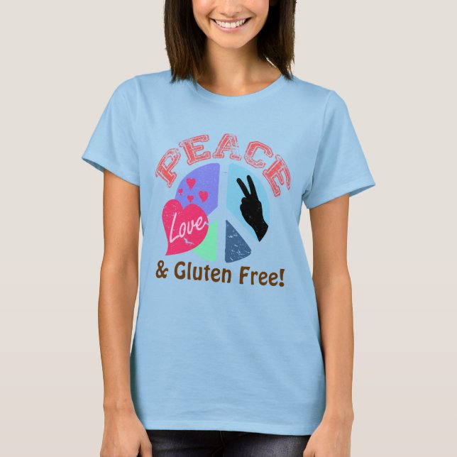 Liebe und Glutenfrei T-Shirt (Vorderseite)
