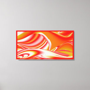 Liebe und Gold Abstract 3D Rainbowart Leinwanddruck