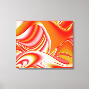Liebe und Gold Abstract 3D Rainbowart Leinwanddruck