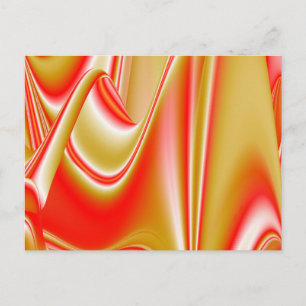 Liebe und Gold Abstract 3D Regenbogenkunst Feiertagspostkarte