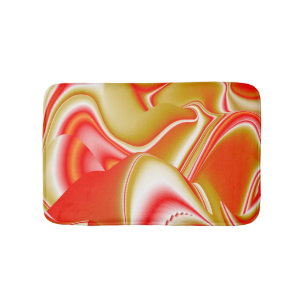 Liebe und Gold Abstrakt 3D Rainbowart Badematte