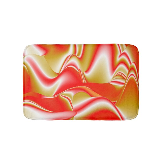 Liebe und Gold Abstrakt 3D Rainbowart Badematte (Vorderseite)