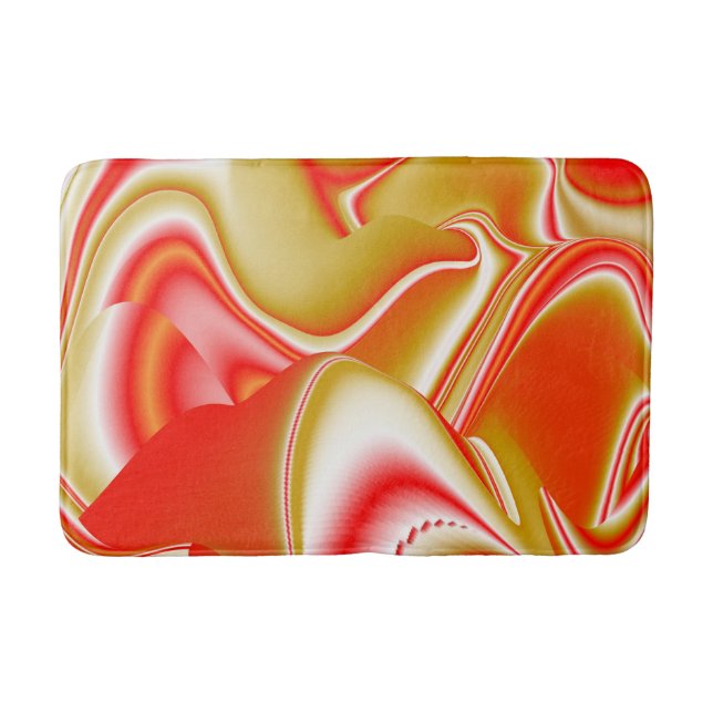 Liebe und Gold Abstrakt 3D Rainbowart Badematte (Vorderseite)